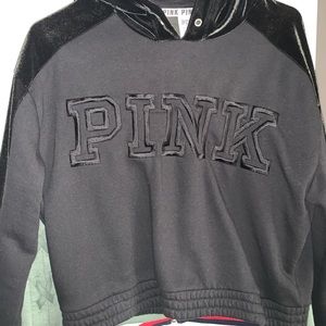 PINK Cropped Hoodie